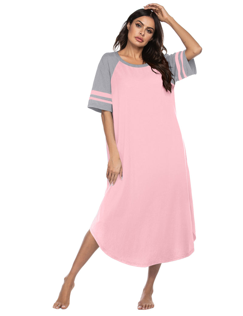 Ekouaer Cotton Long Plus Size Night Gowns