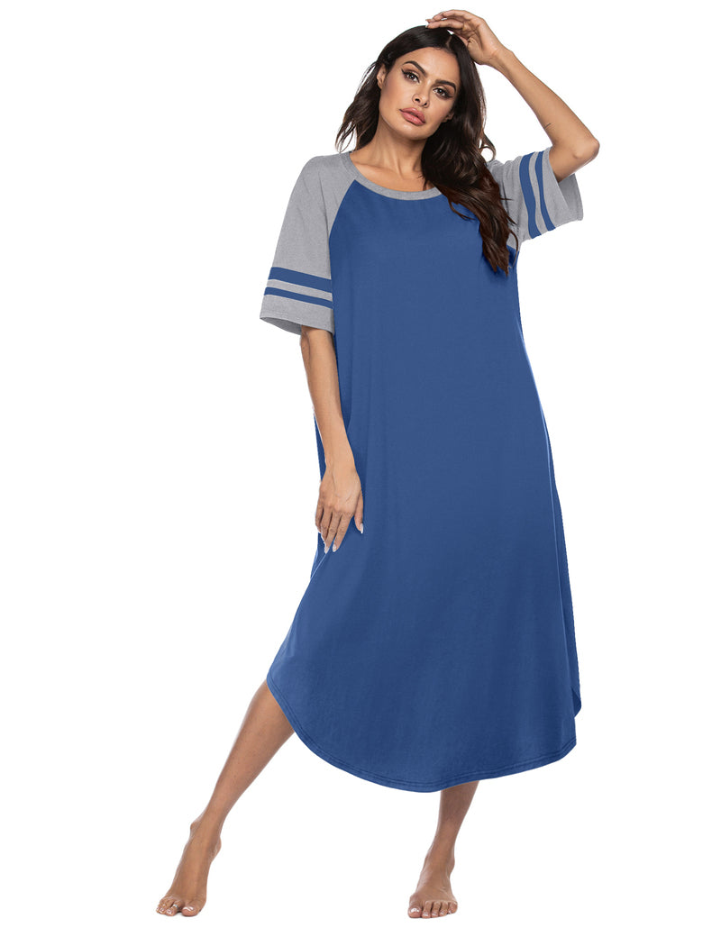 Ekouaer Cotton Long Plus Size Night Gowns