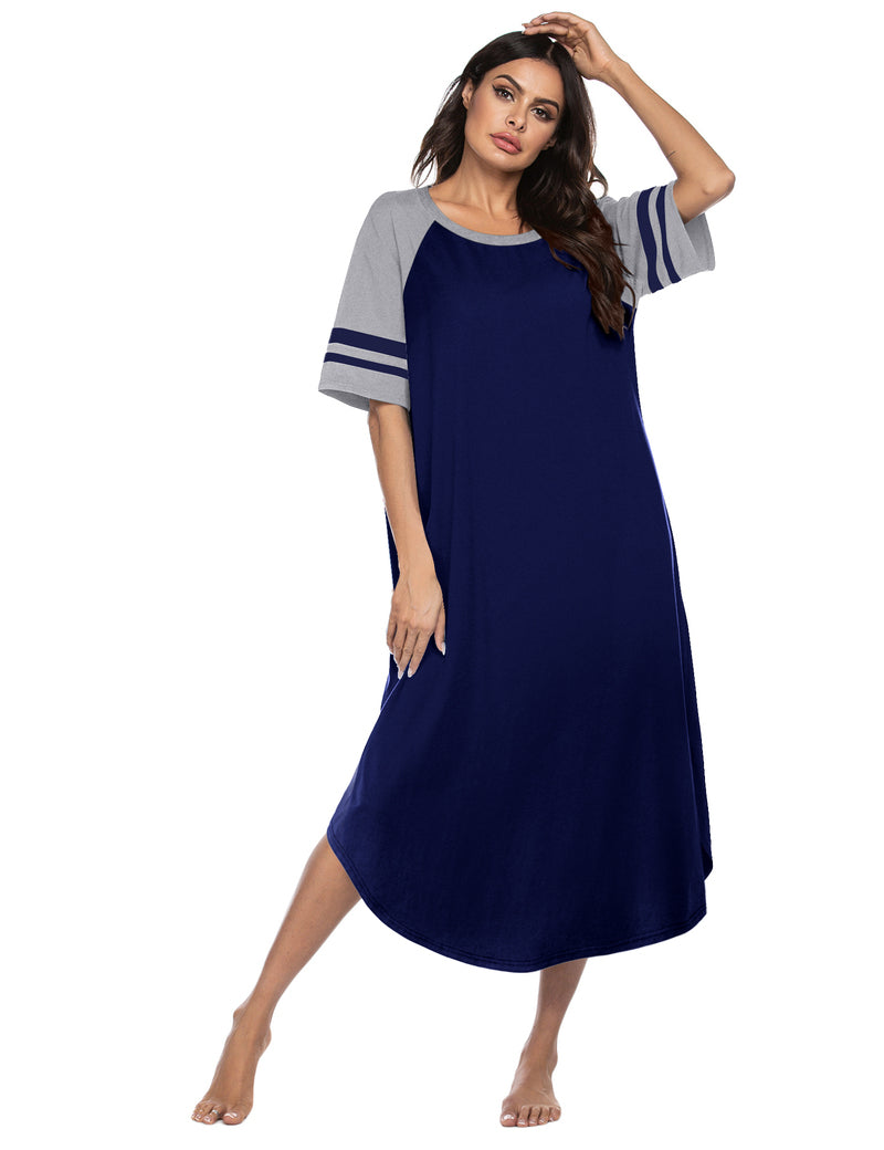 Ekouaer Cotton Long Plus Size Night Gowns
