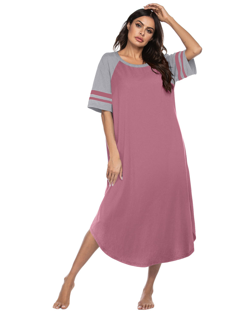 Ekouaer Cotton Long Plus Size Night Gowns