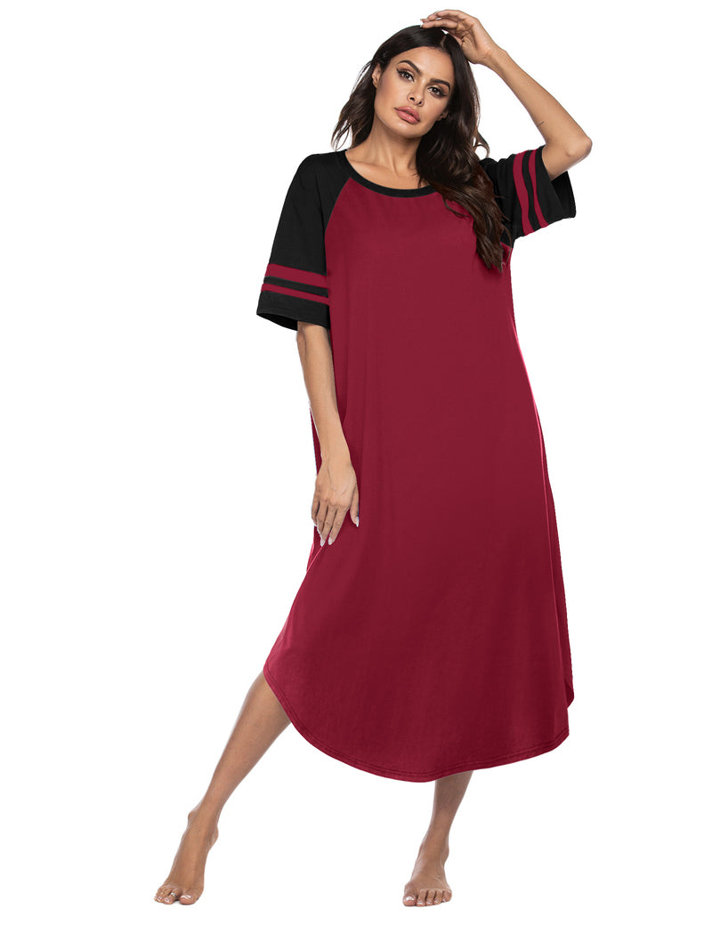 Ekouaer Cotton Long Plus Size Night Gowns