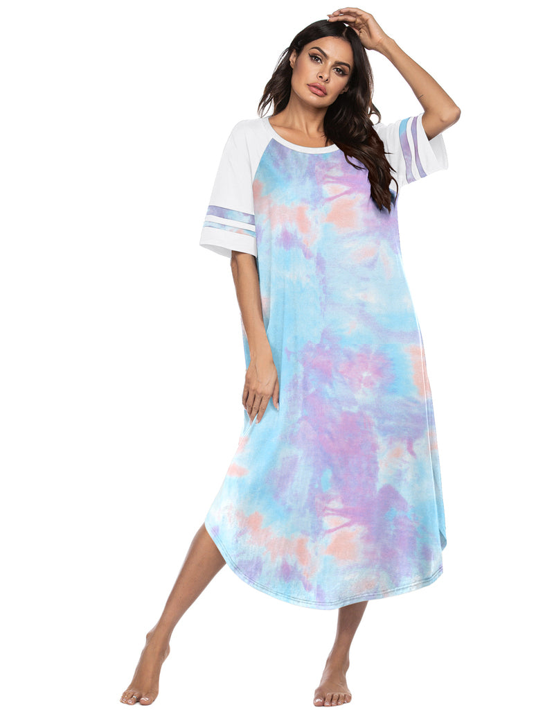 Ekouaer Cotton Long Plus Size Night Gowns