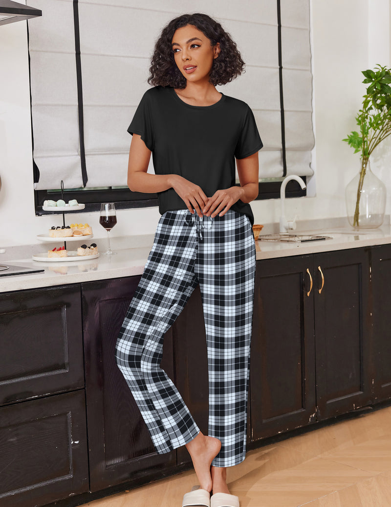 2 Pack Pajamas Set Soft Printed Lounge Sets