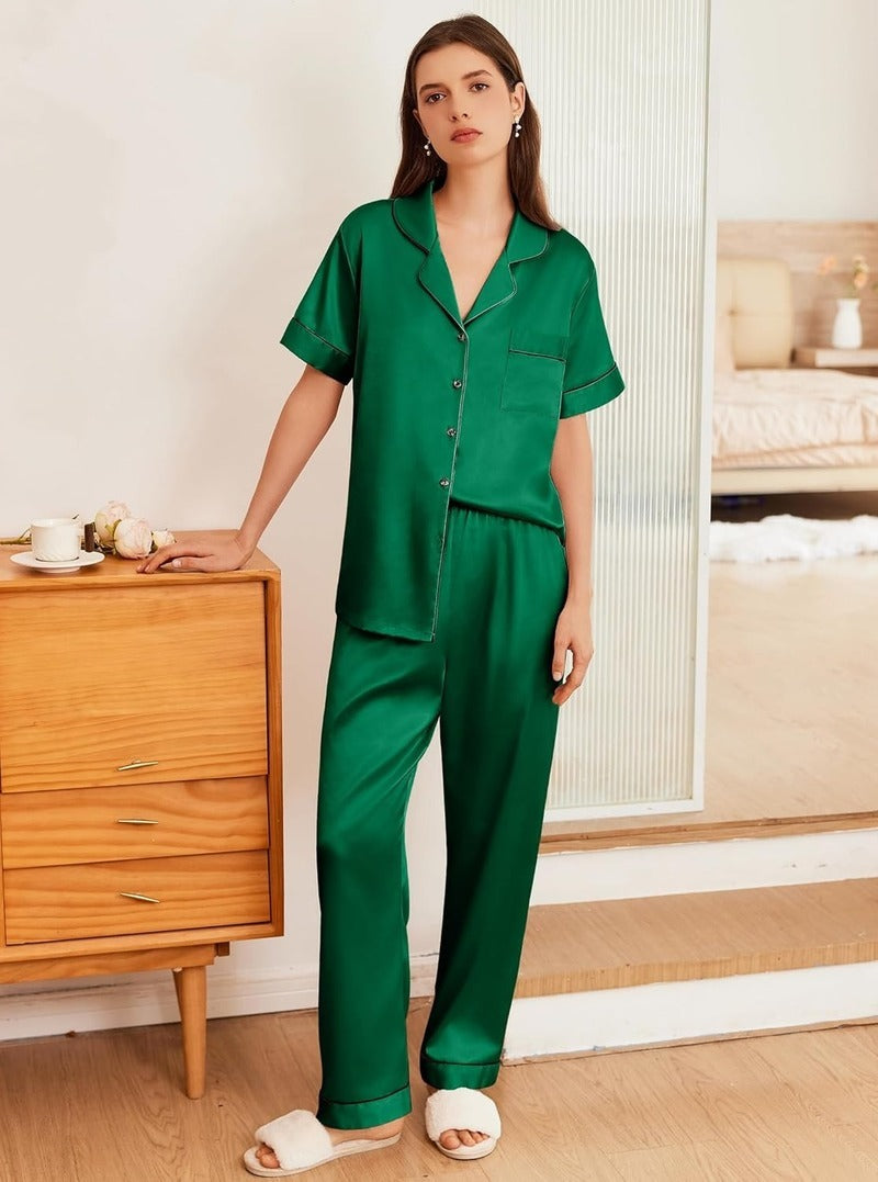 Timeless Silk Button Down Pajama Set (US Only)