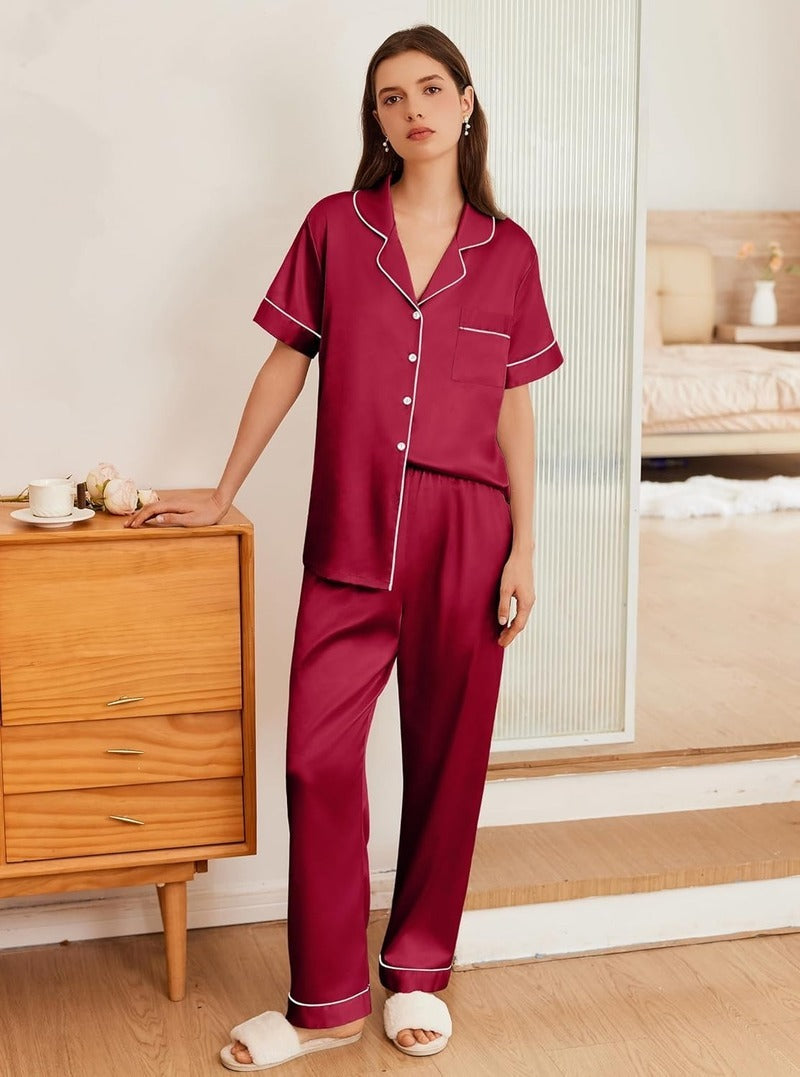 Timeless Silk Button Down Pajama Set (US Only)