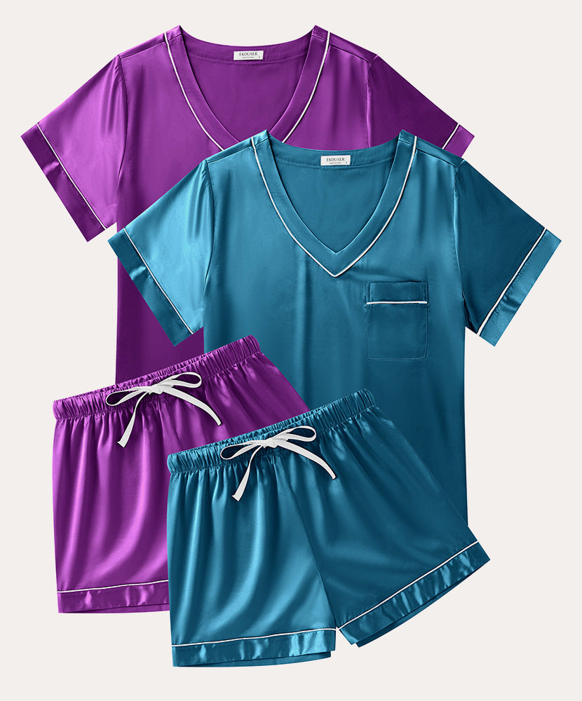 Soft 2-Pack Silk Pajama Set (US Only)