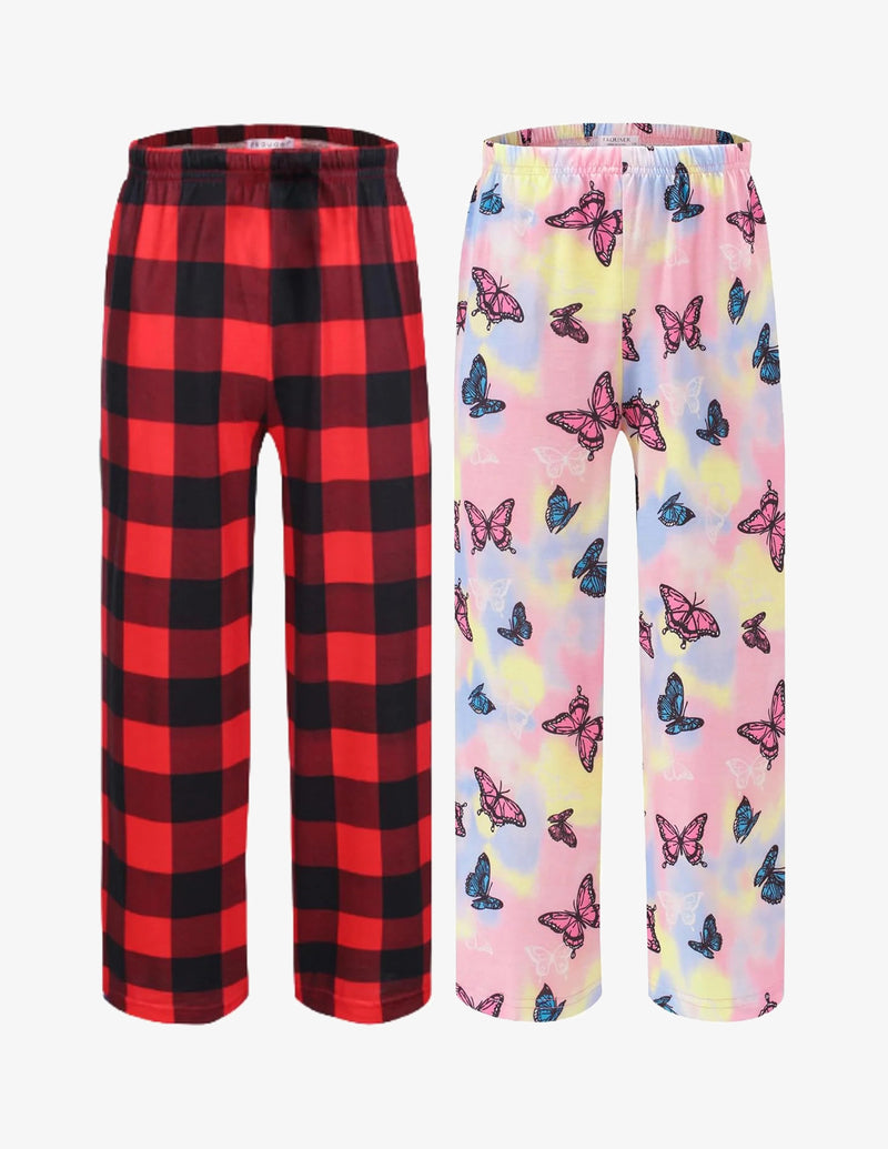 2 Pack: Boys Pajamas Pants Soft Elastic Waist PJ Bottoms
