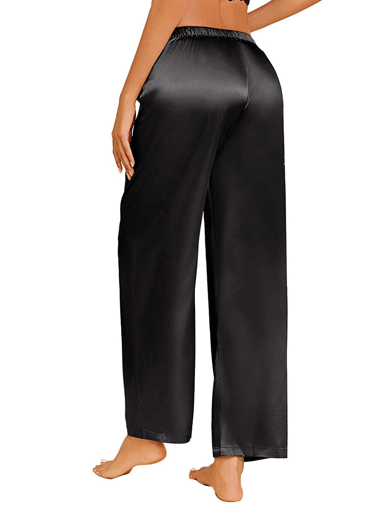 Casual Silk Satin Pajama Pants (US Only)