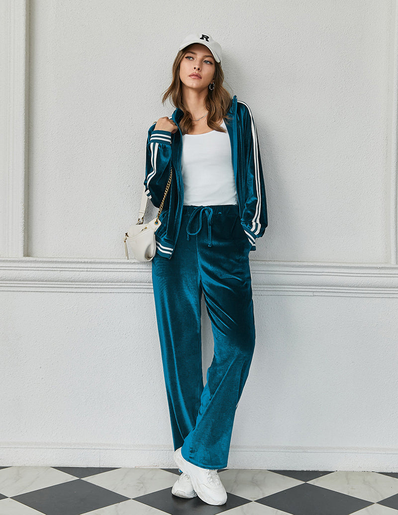 Ekouaer Lounge Outfits Zip Up Tracksuits 2 Piece (US Only)