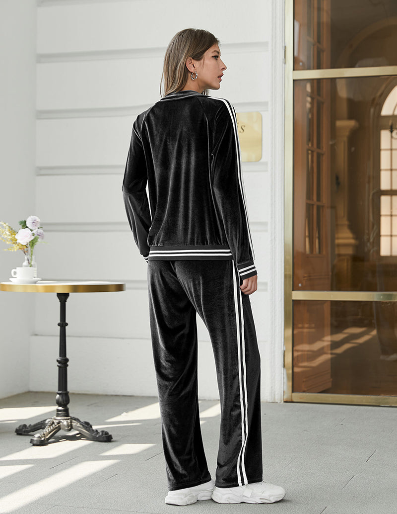 Ekouaer Lounge Outfits Zip Up Tracksuits 2 Piece (US Only)