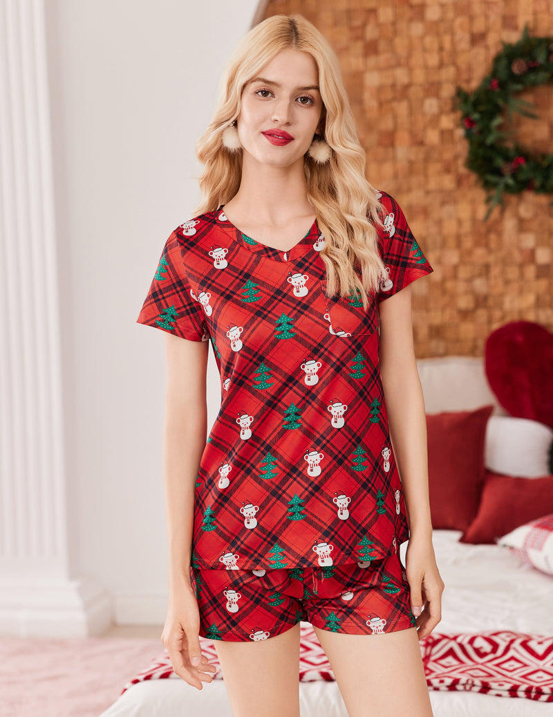 Teddy Pajama Sets Short Sleeve Pajamas Set