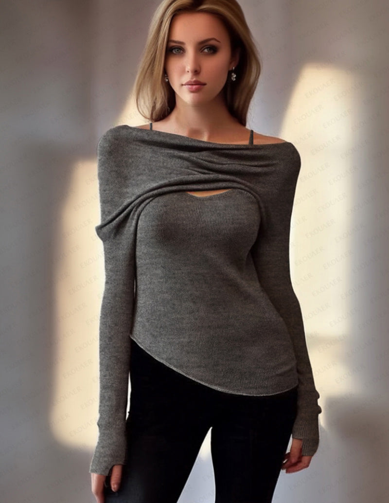 Soft Fitted 2-Piece Lounge Top