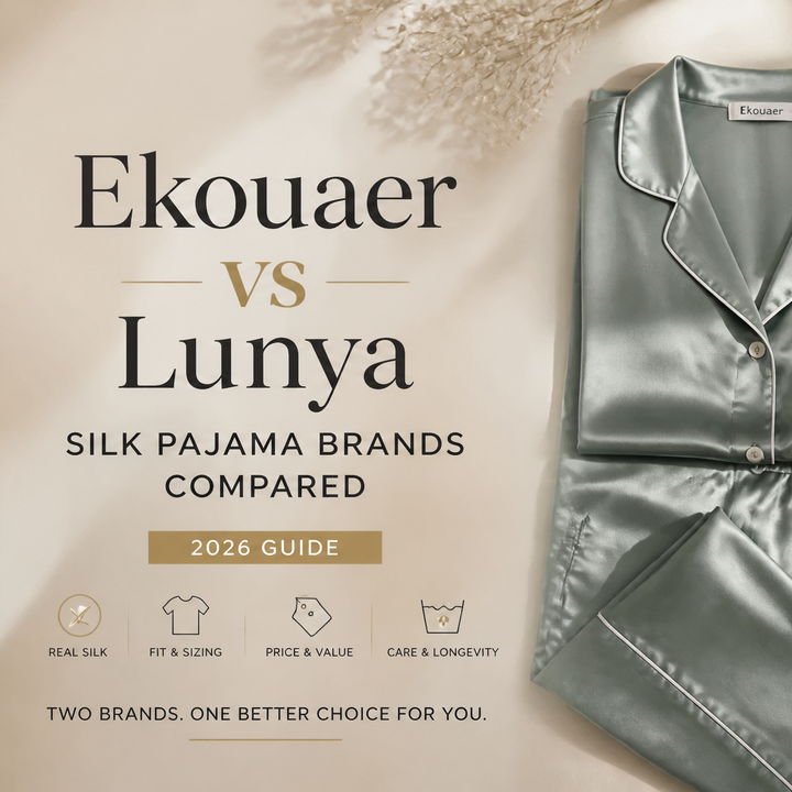 Ekouaer vs Lunya: Silk Pajama Brands Compared