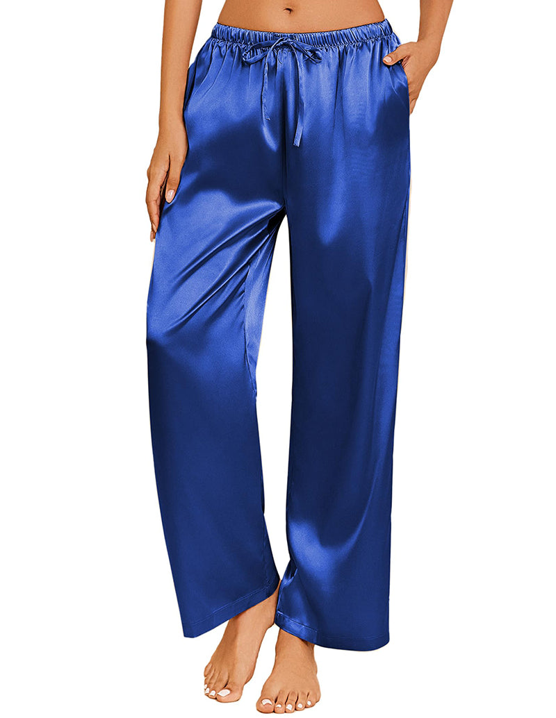 Casual Silk Satin Pajama Pants (US Only)