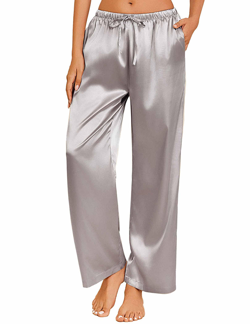 Casual Silk Satin Pajama Pants (US Only)