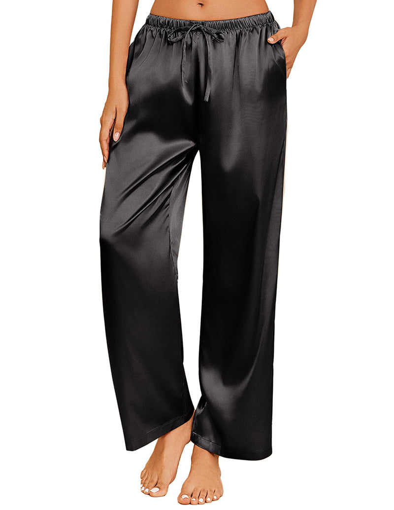 Casual Silk Satin Pajama Pants (US Only)