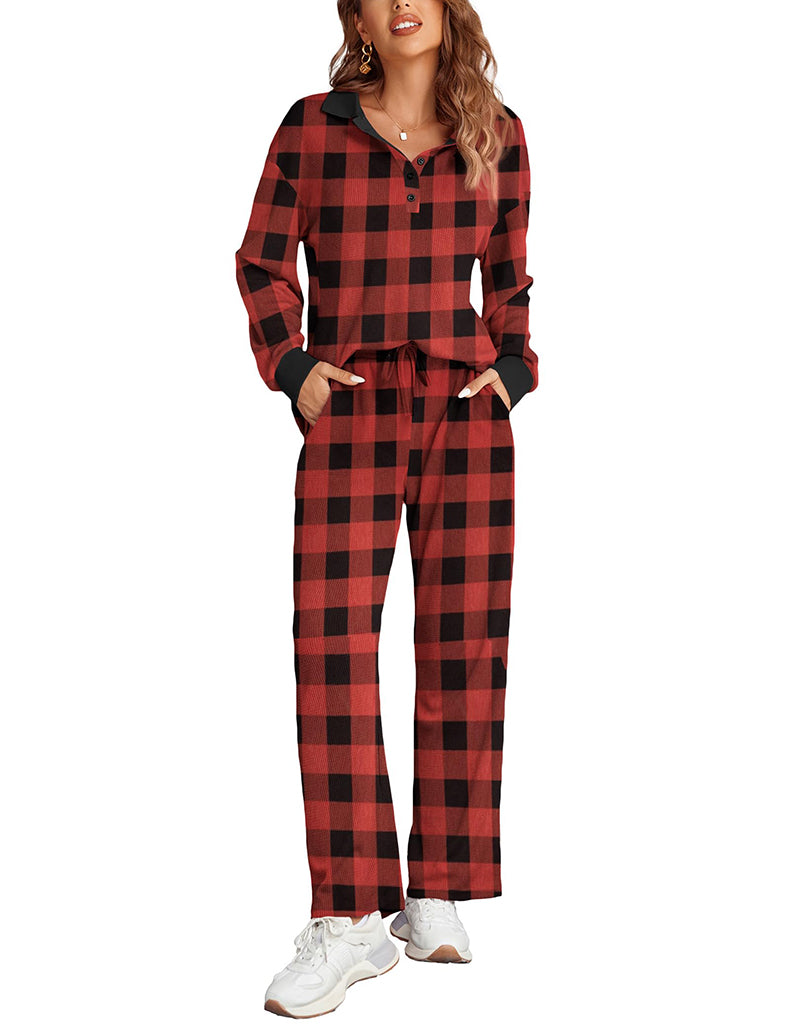 Comfy Waffle Knit Pajamas Set (US Only)