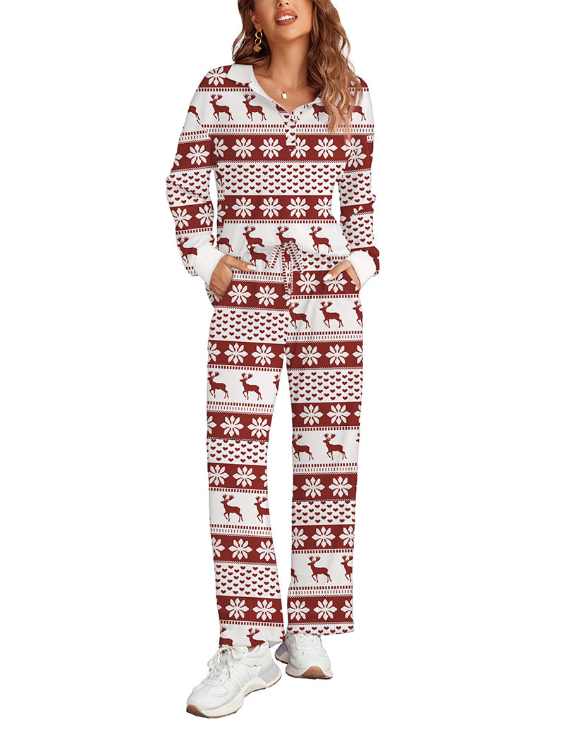 Comfy Waffle Knit Pajamas Set (US Only)