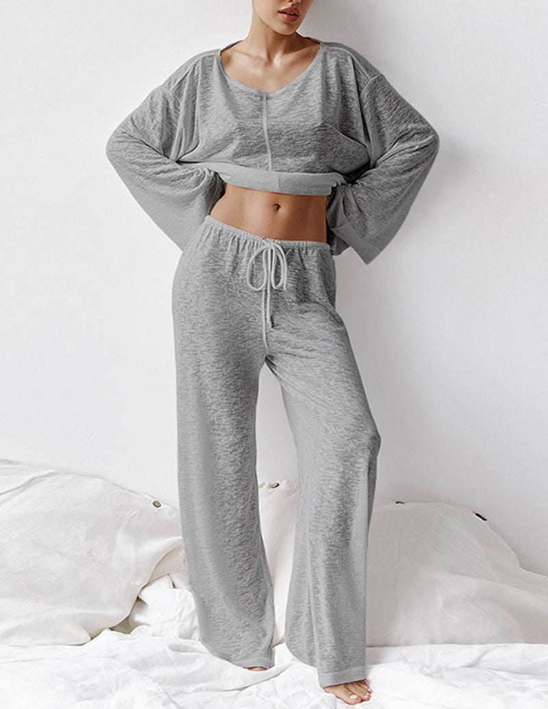 Lightweight Comfort Knit Loungewear Set