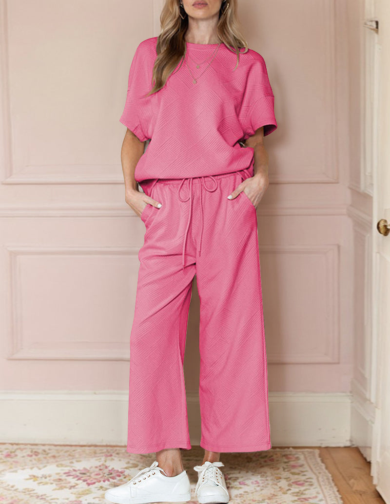 Pure Relaxation Textured Loungewear Set