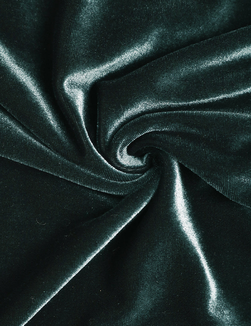 Velvet Dress 3/4 Sleeve Velour Mini Dress