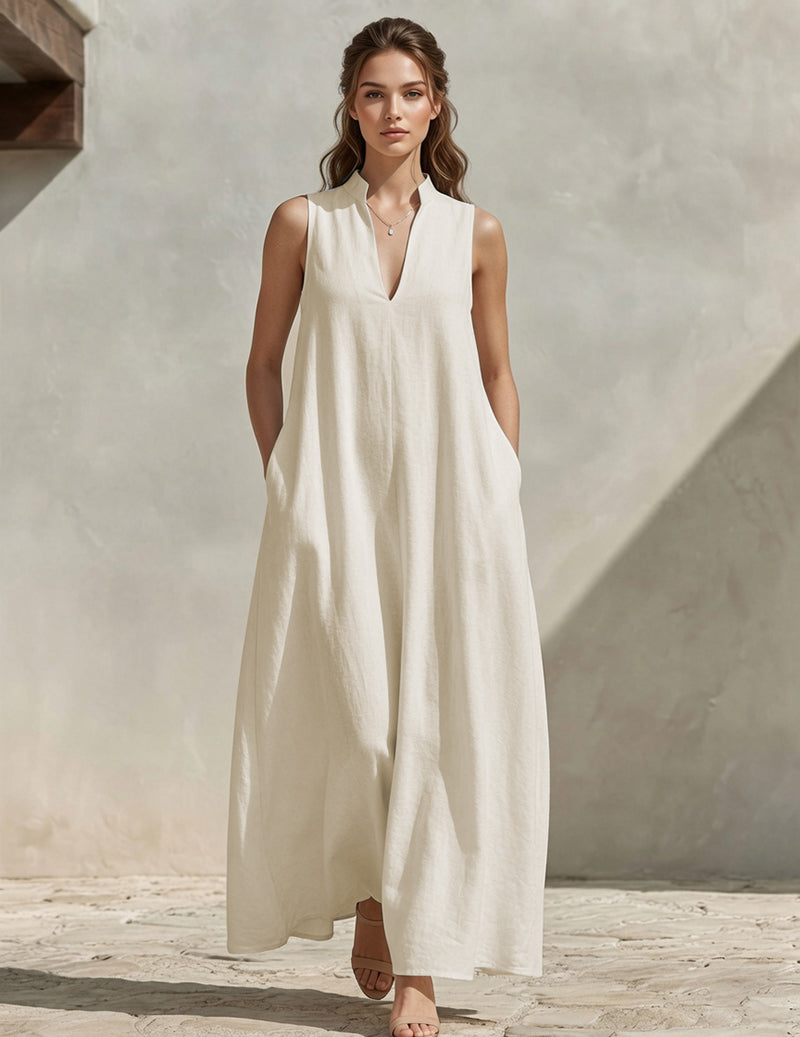 Ekouaer Women's Soft Sleepwear Lounge Dress Soft 95% Polyester Homewear - White