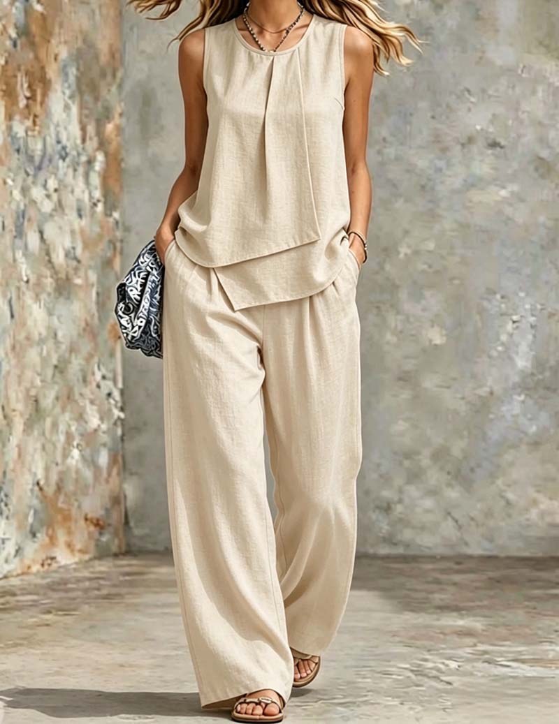 Ekouaer Women's Soft Lounge Set Soft 95% Polyester Homewear - Apricot
