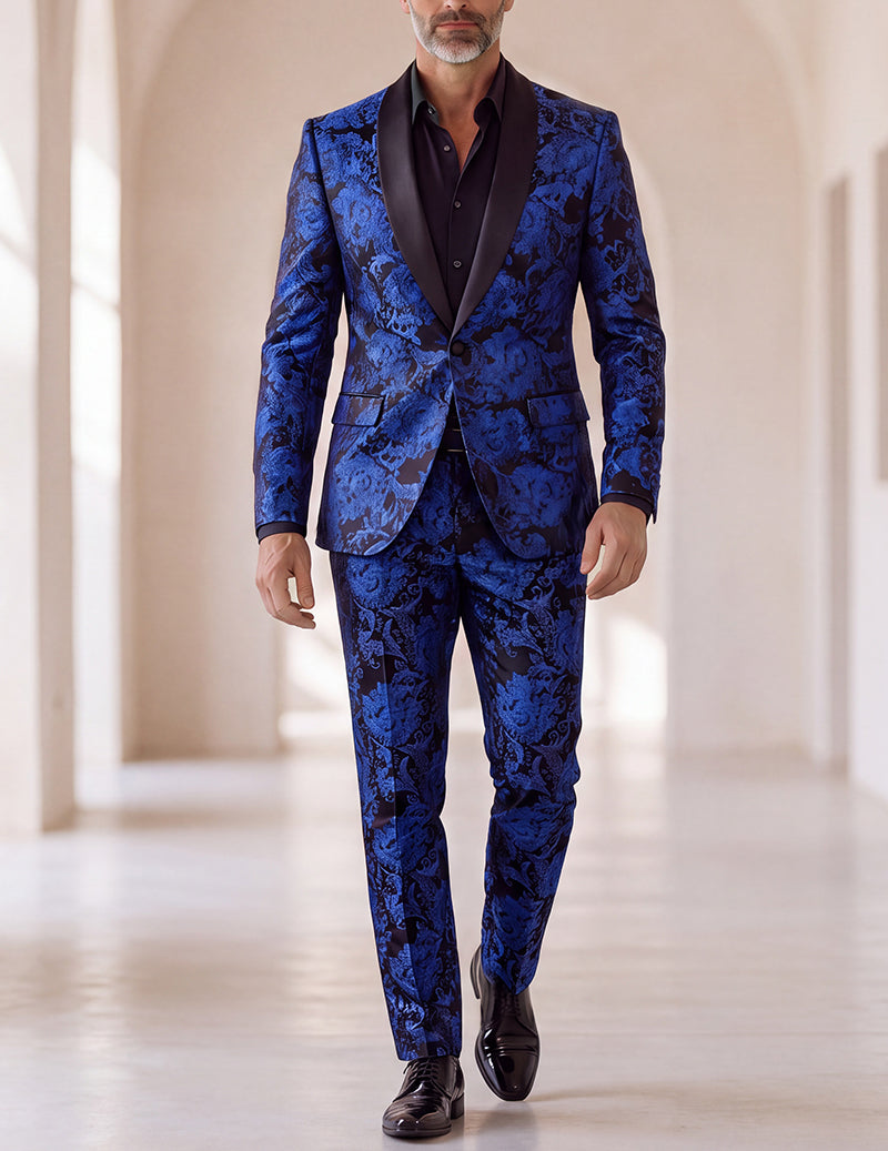 Men Satin Jacket and Pants Set