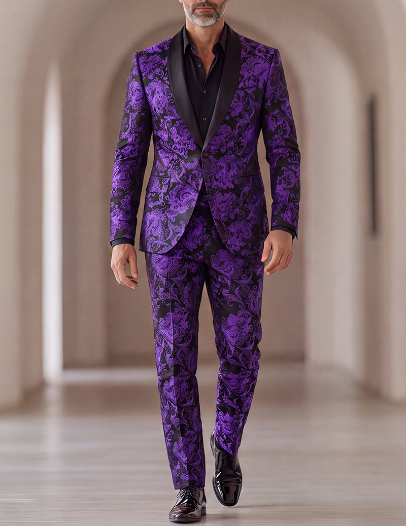 Men Satin Jacket and Pants Set