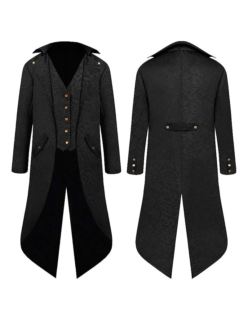 Men Jacquard Tailcoat with Vest