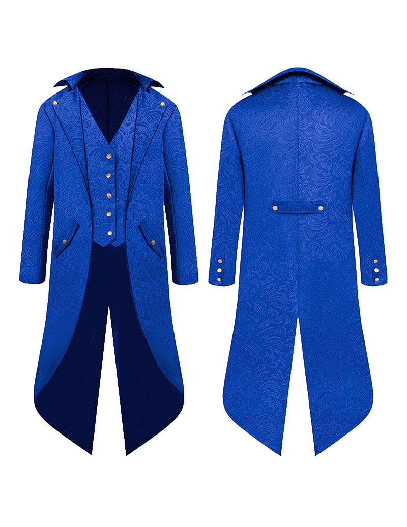 Men Jacquard Tailcoat with Vest