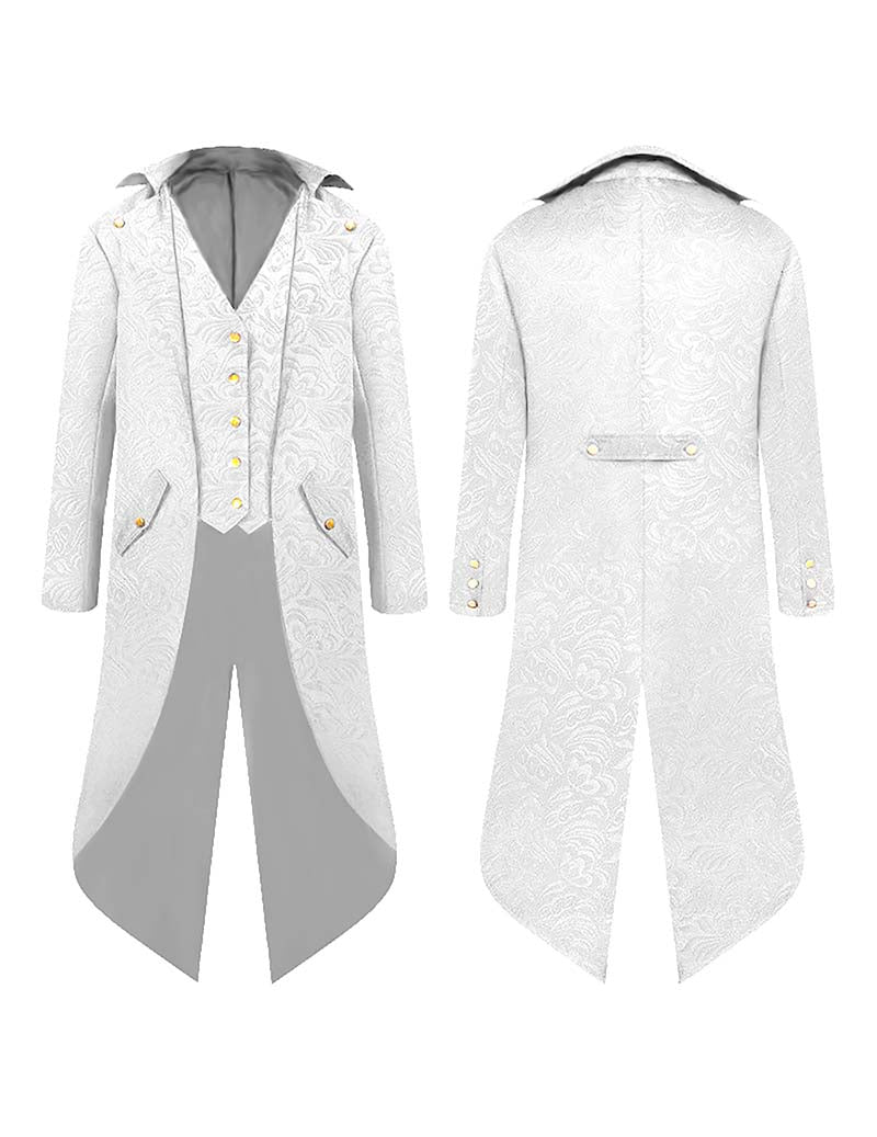 Men Jacquard Tailcoat with Vest