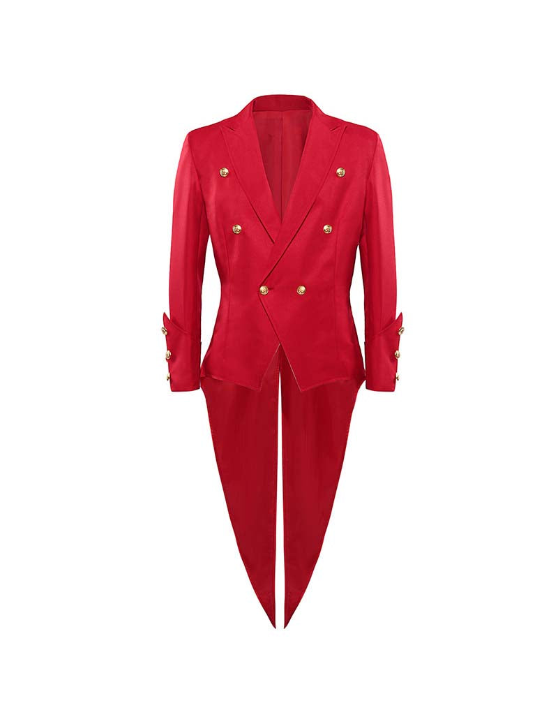 Men Red Tuxedo Suit Set with Bow Tie