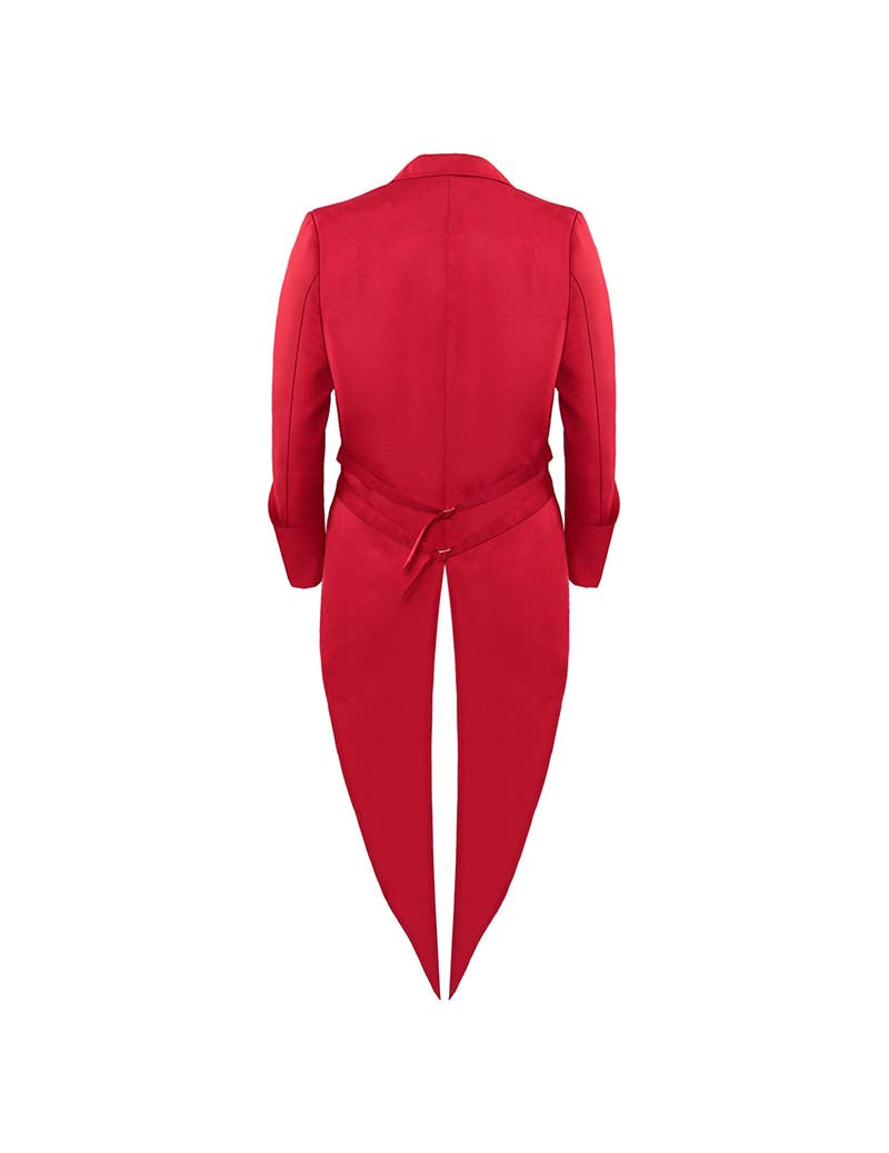 Men Red Tuxedo Suit Set with Bow Tie