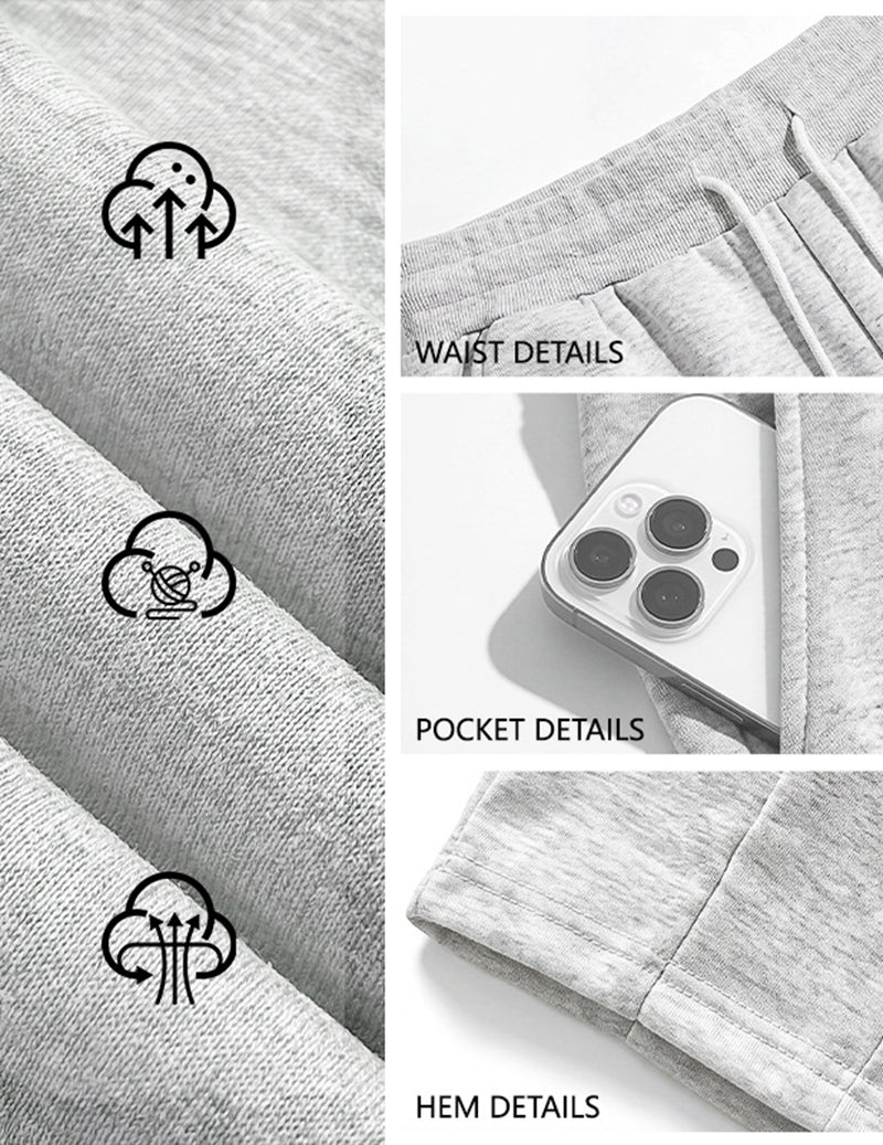 Men Drawstring Wide Leg Casual Pants