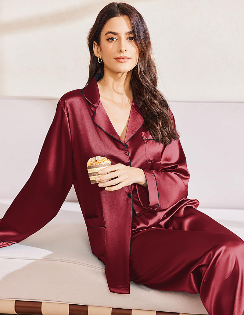 Two-piece Classic Satin Pajama Set (US Only)