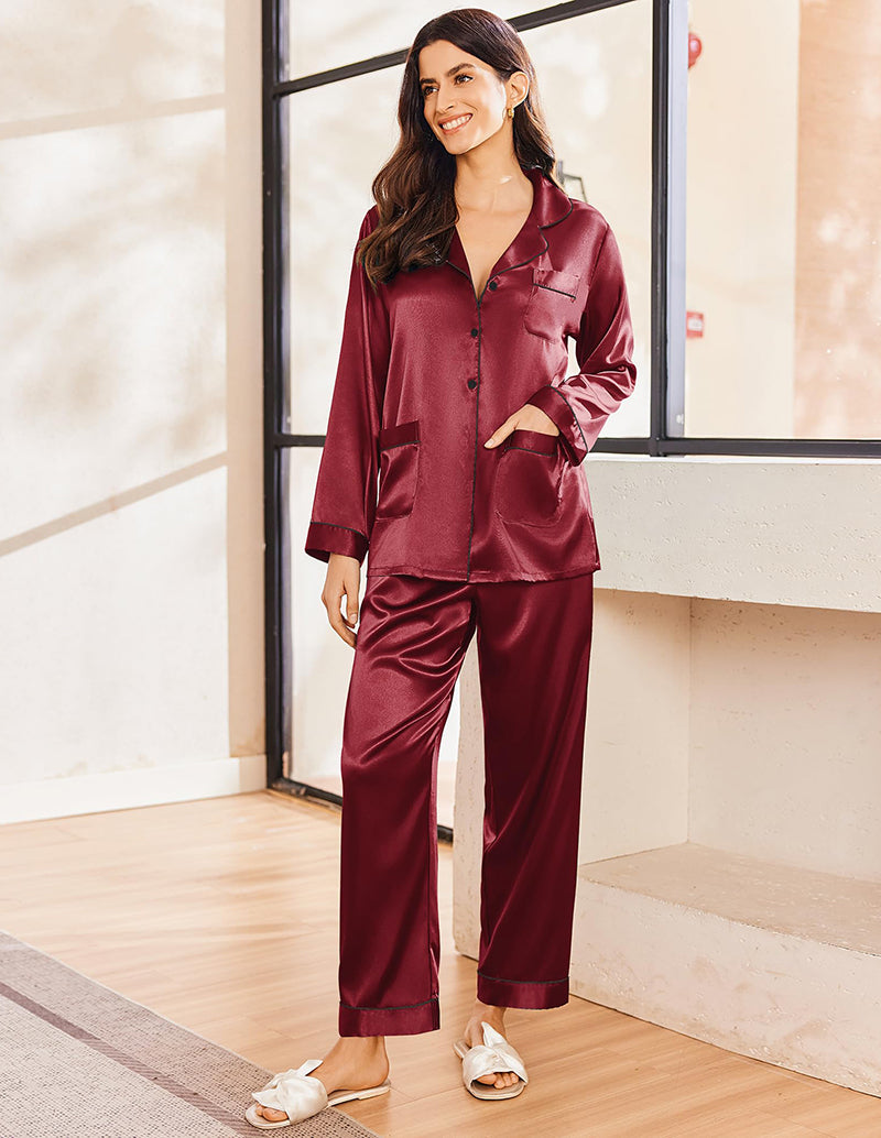 Two-piece Classic Satin Pajama Set (US Only)