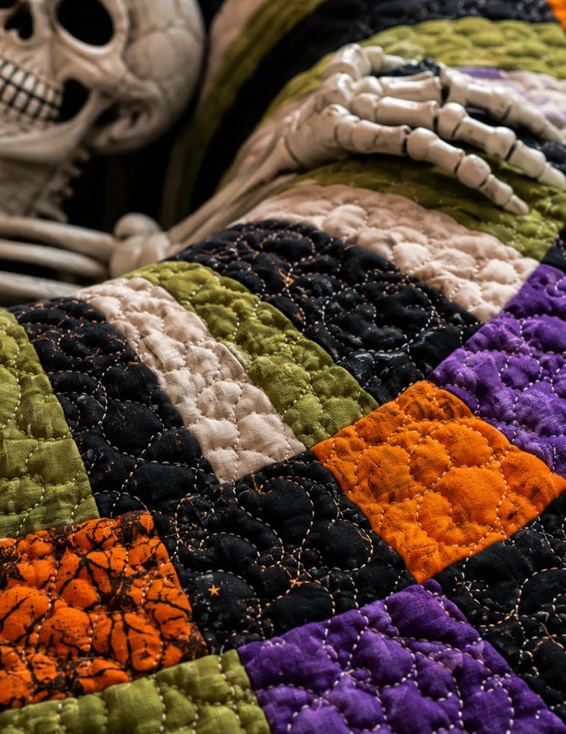 Halloween 3D Illusion Round Quilted Door Mat