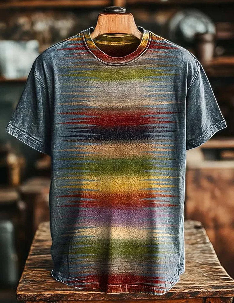 Men's Vintage Graphic T-Shirt – Casual Distressed Printed Tee