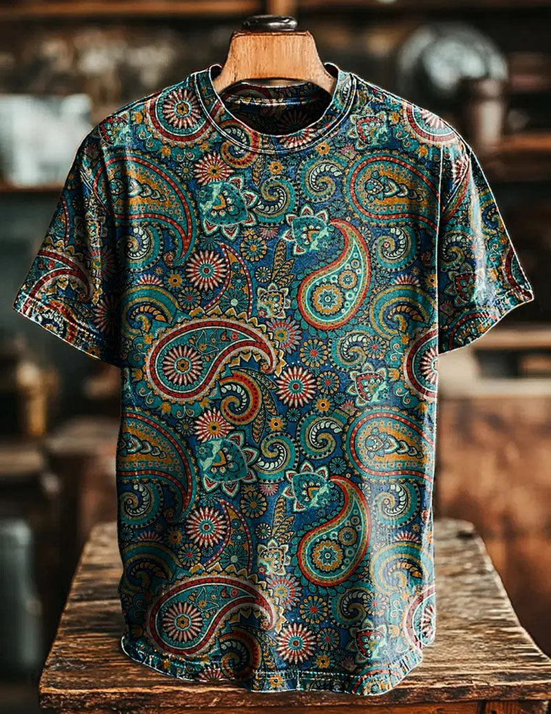 Men's Vintage Graphic T-Shirt – Casual Distressed Printed Tee