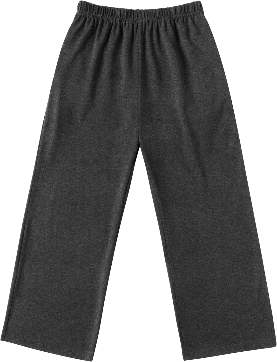 Boys solid dark grey pyjama pants with soft elastic waistband, wide leg