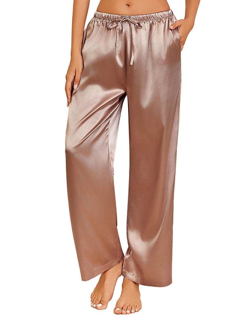 Casual Silk Satin Pajama Pants (US Only)