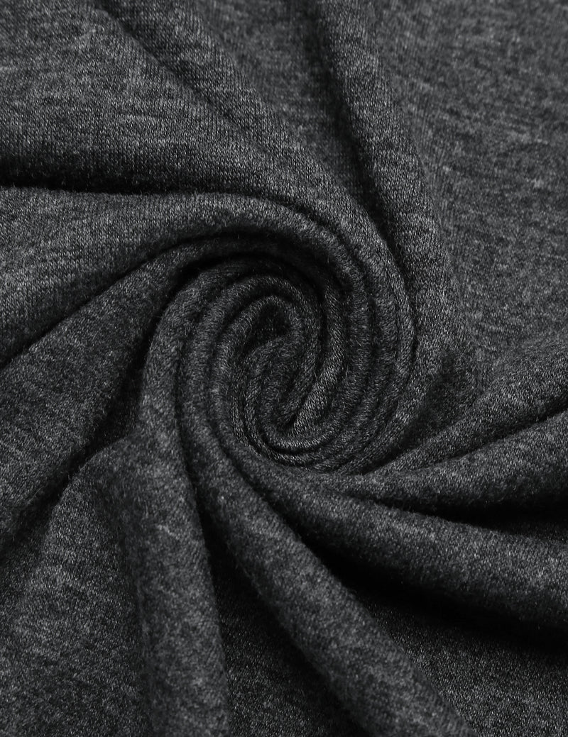 Dunkelgraues gemustertes Sleepshirt-Stoff, feine Webstruktur im Nahaufnahme-Fokus