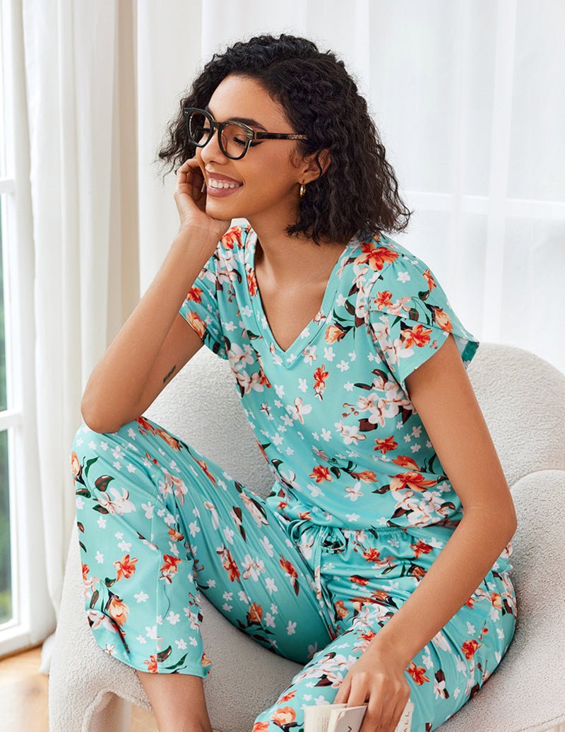 Ekouaer 2 Pack Pajamas Sleepwear Lounge Sets (US Only)
