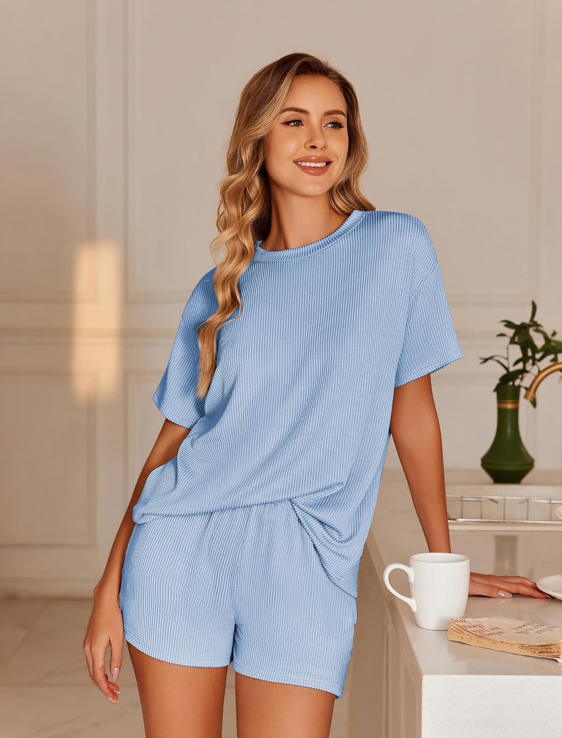Ekouaer Pajama Sets 2 Piece Lounge Sets (US Only)