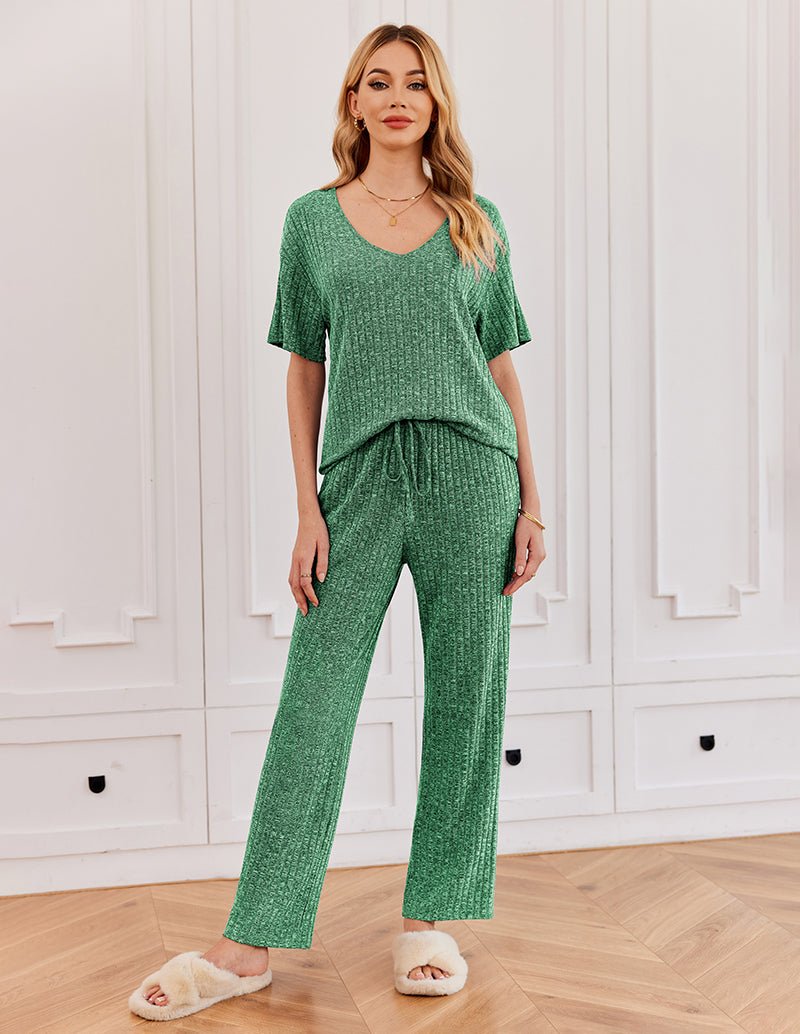 Leisure Ribbed Knit Lounge Set (US Only)