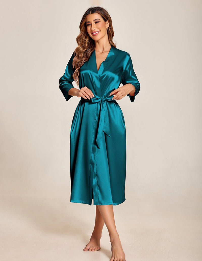 Luxury Sexy Satin Long Robes (US Only)