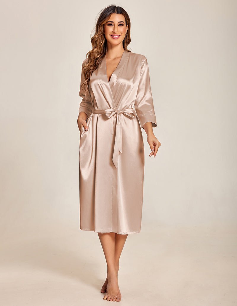 Luxury Sexy Satin Long Robes (US Only)