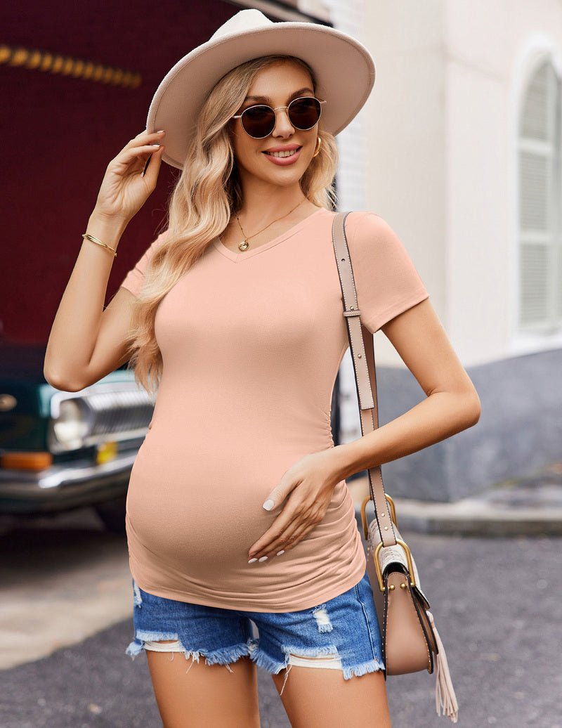 Maternity Shirts 3 Packs V Neck Tops