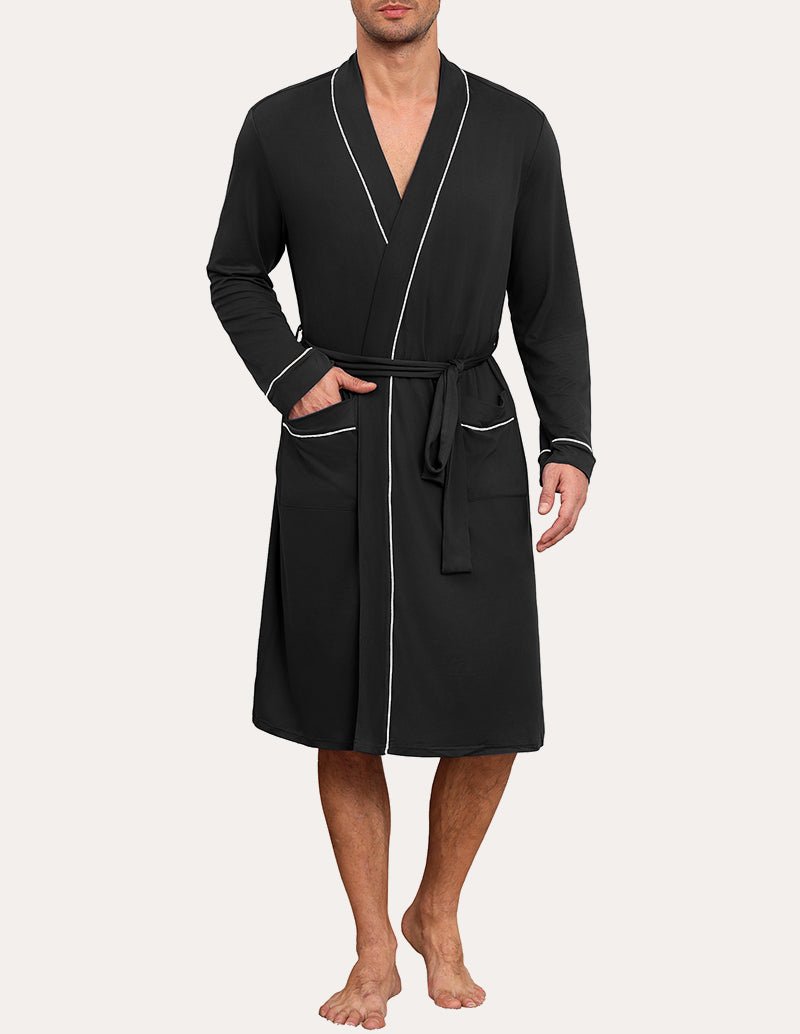 Mens Knee Length Kimono Robe (US Only)